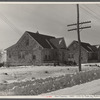 Shabby brick houses typical of Franklin Township near Bound Brook, New Jersey.