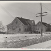 Shabby brick houses typical of Franklin Township near Bound Brook, New Jersey.
