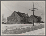 Shabby brick houses typical of Franklin Township near Bound Brook, New Jersey.