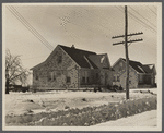 Shabby brick houses typical of Franklin Township near Bound Brook, New Jersey.