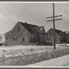 Shabby brick houses typical of Franklin Township near Bound Brook, New Jersey.