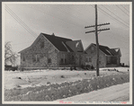 Shabby brick houses typical of Franklin Township near Bound Brook, New Jersey.