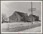 Shabby brick houses typical of Franklin Township near Bound Brook, New Jersey.