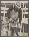 Carpenter at the Berwyn project, [Greenbelt,] Maryland.