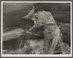 Aerial view of construction at Greenbelt, Maryland, taken from the Goodyear blimp.