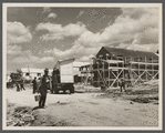 Construction of houses at  Berwyn [i.e. Greenbelt], Maryland.