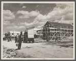 Construction of houses at  Berwyn [i.e. Greenbelt], Maryland.