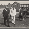 Resettlement Administrator R.G. Tugwell with his aides at the Greenbelt project, Maryland.