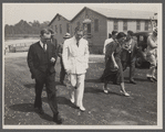 Resettlement Administrator R.G. Tugwell with his aides at the Greenbelt project, Maryland.