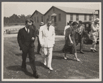 Resettlement Administrator R.G. Tugwell with his aides at the Greenbelt project, Maryland.