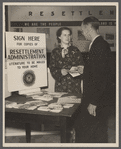 Resettlement Administration exhibit at the Democratic National Convention. [Philadelphia, Pennsylvania?]