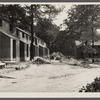 Row houses under construction. Greenbelt, Maryland.