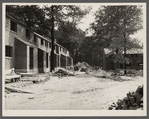 Row houses under construction. Greenbelt, Maryland.