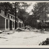 Row houses under construction. Greenbelt, Maryland.