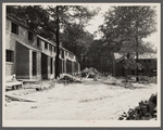 Row houses under construction. Greenbelt, Maryland.
