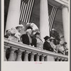 Arlington Cemetery, Arlington, Virginia. Women in reserved boxes at the Memorial Day services in the amphitheater.