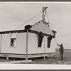 Placing house panels.  South East Missouri Farms.