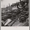 Washington, D.C. Scrap salvage campaign, Victory Program. Bicycle, tires and shovel in yard of retail junk dealer.