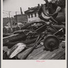 Washington, D.C. Scrap salvage campaign, Victory Program. Bicycle, tires and shovel in yard of retail junk dealer.