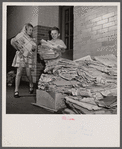 Washington, D.C. Scrap salvage campaign, Victory Program. Schoolchildren contributing to their class pile of scrap paper. Classes compete for greatest amount.