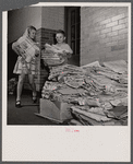 Washington, D.C. Scrap salvage campaign, Victory Program. Schoolchildren contributing to their class pile of scrap paper. Classes compete for greatest amount.