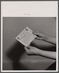 Sugar rationing card showing stamps. Washington, D.C.
