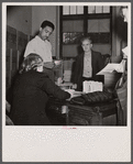 Applicants for sugar rationing cards.