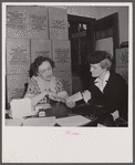 Applicants for sugar rationing cards.
