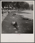 Washington, D.C. Ellipse Park on a hot Sunday.
