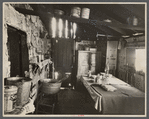 Kitchen and washroom of two room mountain shack, Route U.S. 11, a few miles east of Marshall, North Carolina.