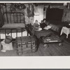 Interior of mountain farmhouse, Appalachian Mountains near Marshall, North Carolina.