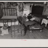 Interior of mountain farmhouse, Appalachian Mountains near Marshall, North Carolina.