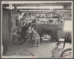 Interior of mountain farmhouse, Appalachian Mountains near Marshall, North Carolina.