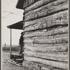 Section of mountain log cabin near Crossville, Tennessee.