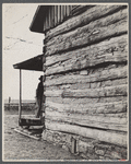Section of mountain log cabin near Crossville, Tennessee.