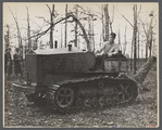 Tractor used in uprooting trees in clearing land on Cumberland Homesteads, Crossville, Tennessee.
