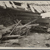 Tool shed of farmstead on Natchez Trace project, near Lexington, Tennessee.