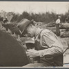 Saw mill worker, Wilson Cedar Forest Project near Lebanon, Tennessee.