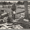 Splitting shingles, Wilson Cedar Forest, near Lebanon, Tennessee.