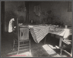 Kitchen of Negro dwelling in slum area near House office building, Washington, D.C.