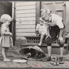 Poor children playing on sidewalk, Georgetown, Washington, D.C.