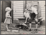 Poor children playing on sidewalk, Georgetown, Washington, D.C.