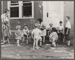 Poor children playing on sidewalk, Georgetown, Washington, D.C.