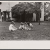 Healthy children in clean backyard, Washington, D.C.