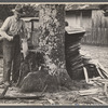 Making shingles at farm on Fall Creek Falls Recreational Demonstration Area, near Pikeville, Tennessee.
