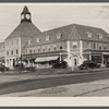 Commercial center of the Radburn, New Jersey, model housing community.