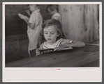 School scene at Cumberland Mountain Farms (Skyline Farms) near Scottsboro, Alabama.