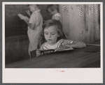 School scene at Cumberland Mountain Farms (Skyline Farms) near Scottsboro, Alabama.