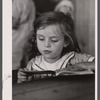 School scene at Cumberland Mountain Farms (Skyline Farms) near Scottsboro, Alabama.