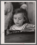 School scene at Cumberland Mountain Farms (Skyline Farms) near Scottsboro, Alabama.